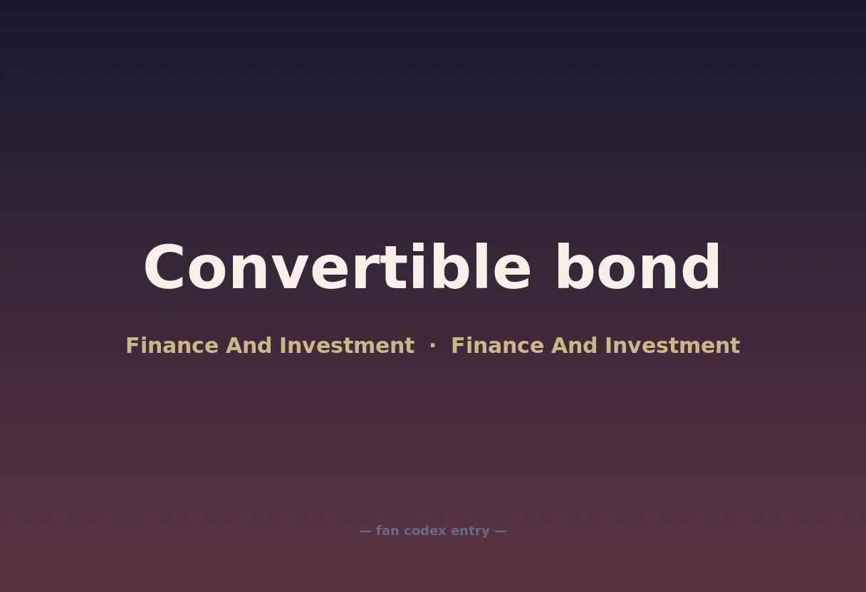 Convertible bond