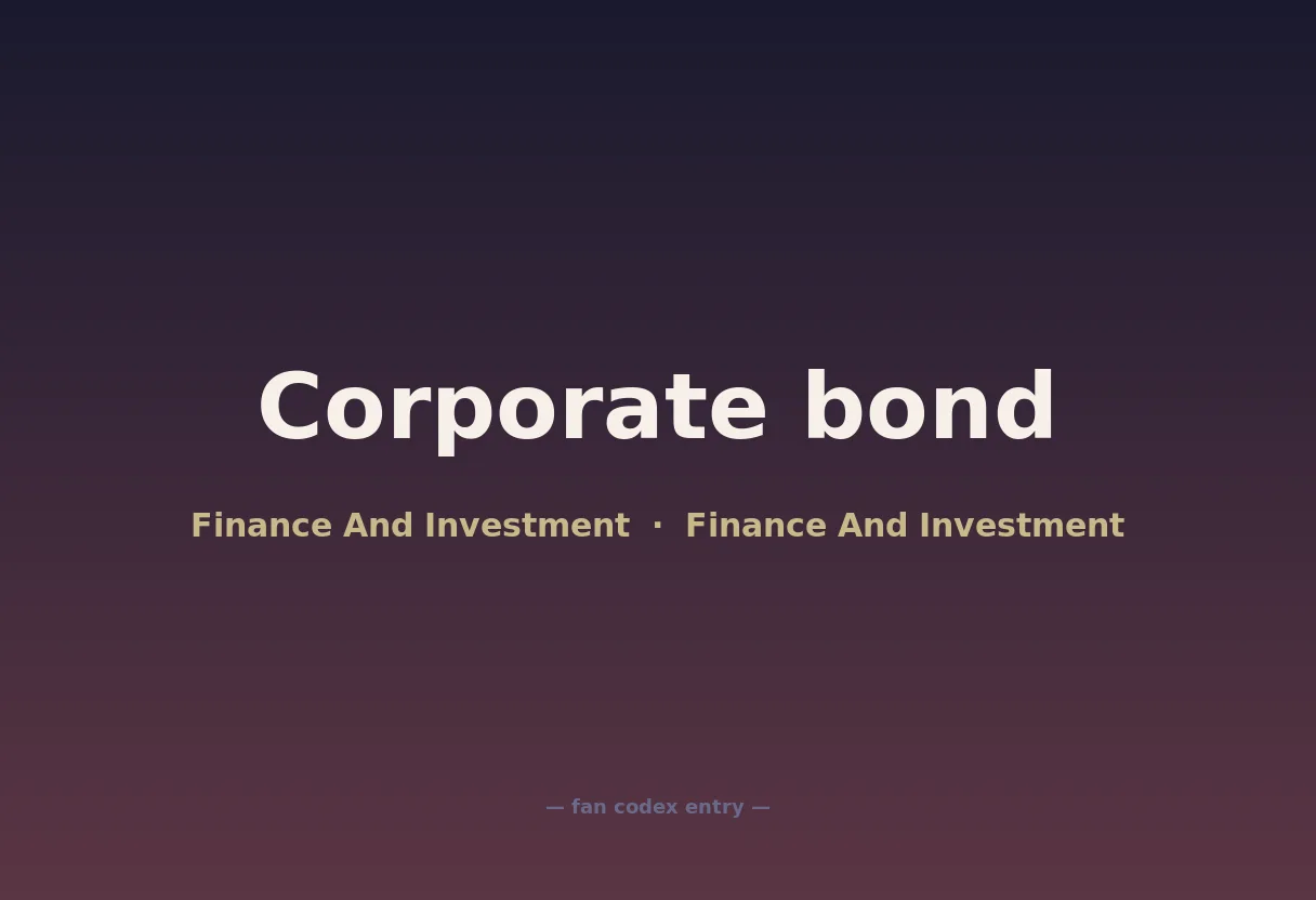 Corporate bond