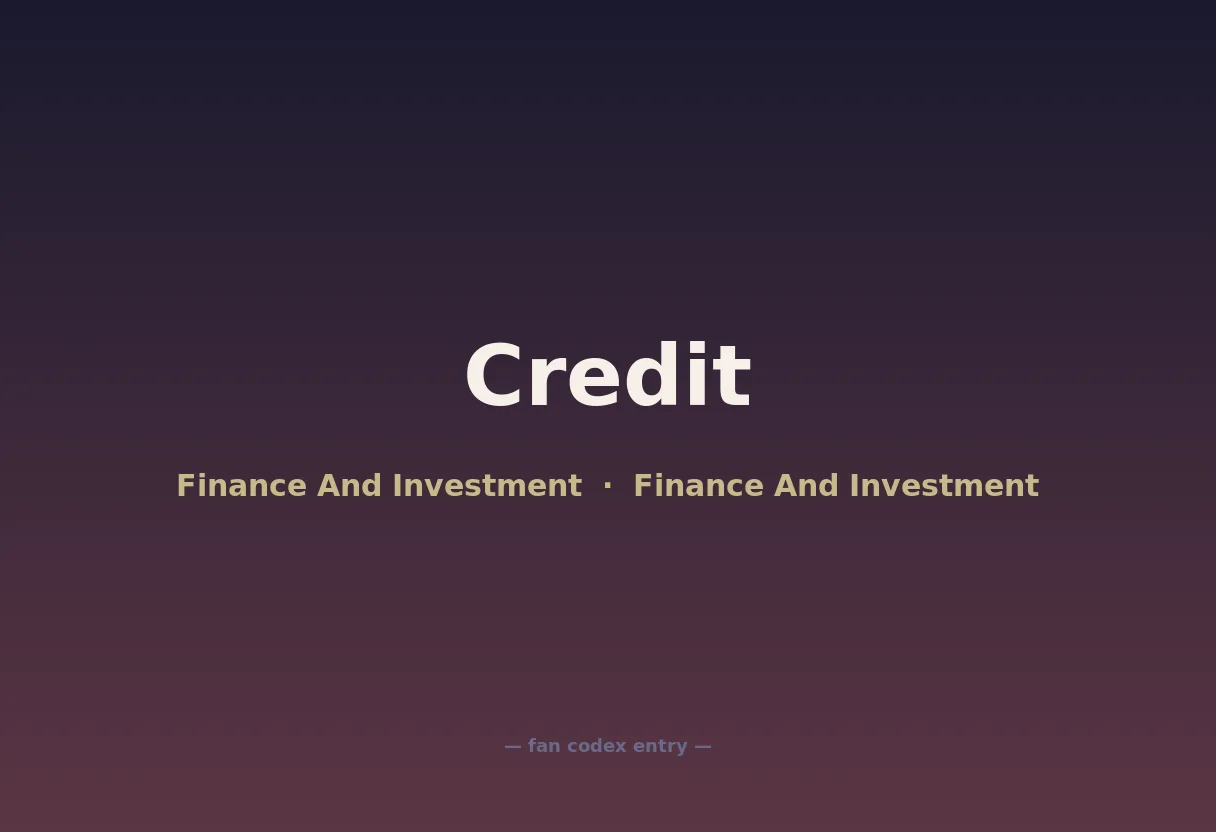 Credit