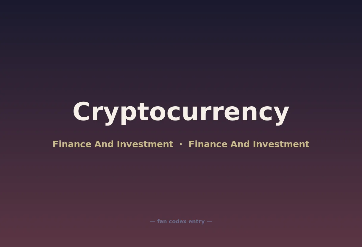 Cryptocurrency