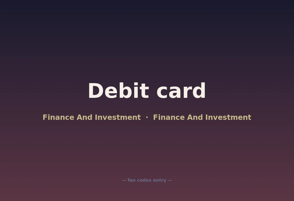 Debit card
